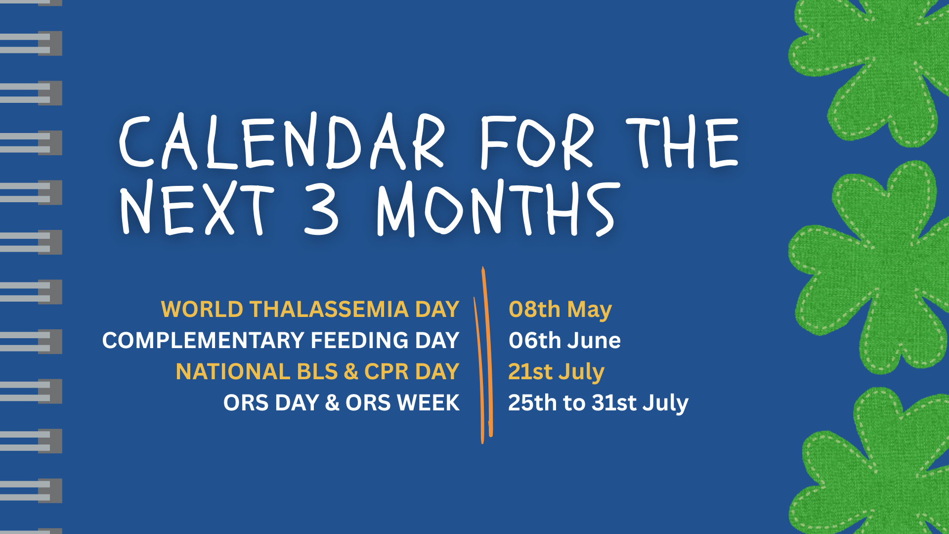 Days and Week Celebration